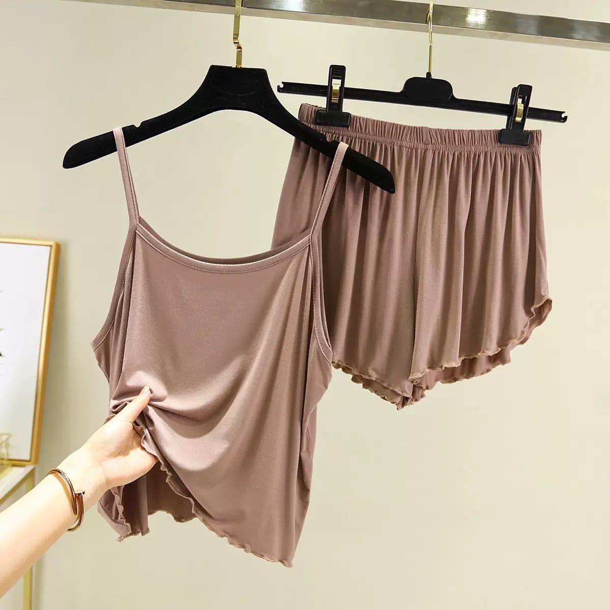 girls cami and short set view 4