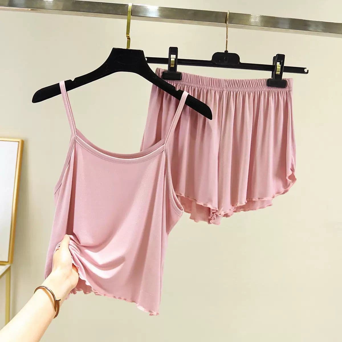 girls cami and short set