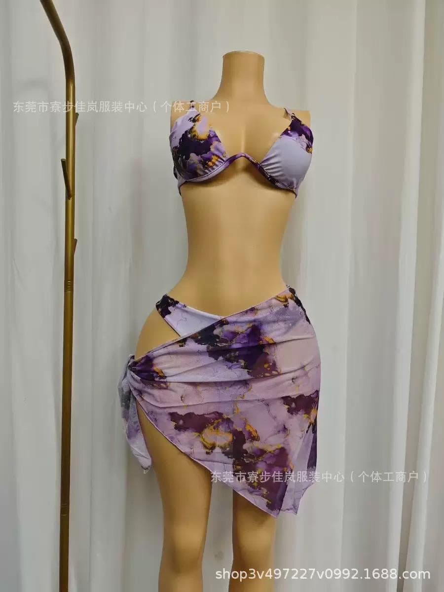 three- piece bikini set